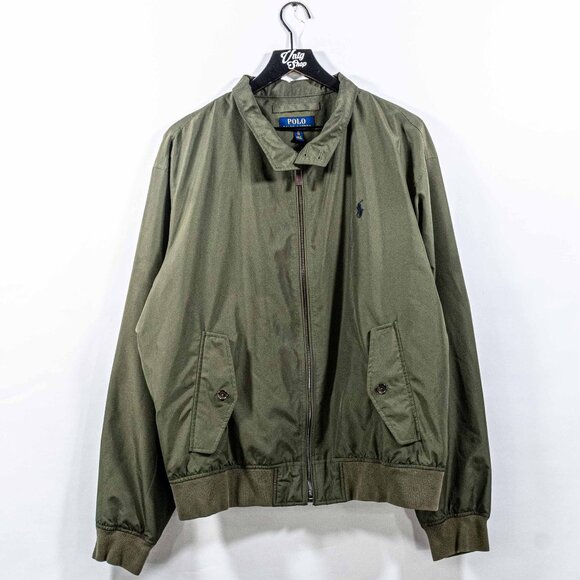 Polo Ralph Lauren Pony Bomber Jacket Windbreaker XL Y2K Preppy Streetwear - Picture 1 of 8